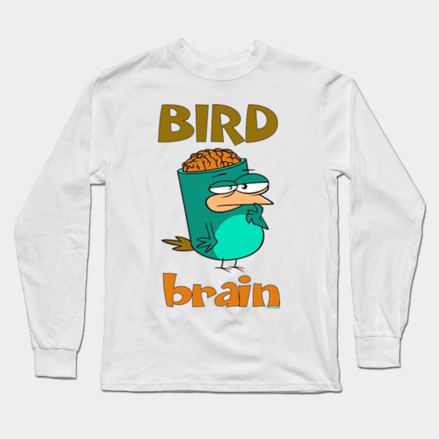 Birdbrain Design for Bird Lovers Long Sleeve T-Shirt by ConCept